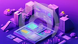 Analyzing data in a modern isometric smart city