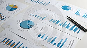Analyzing Data Reports with Charts and Graphs Using a Pen