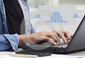 analyzing distribution data with histogram graph statistical process control and development process at workplace