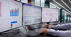 Analyzing Financial Data On Computer Screen