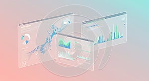 Analyzing Financial Data with Multiple Floating Charts and Graphs