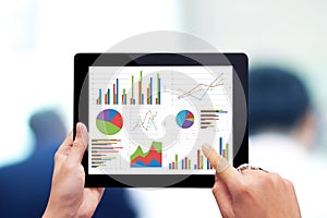 Analyzing graph with tablet