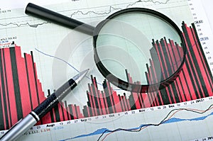 Analyzing the stock market photo