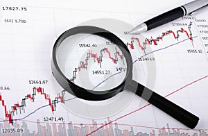 Analyzing the stock market photo