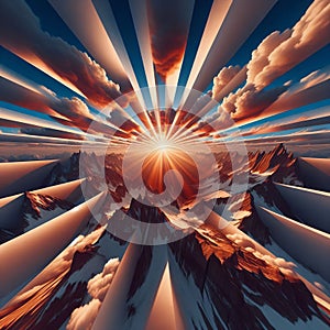 Anamorphic Illusion Distorted artwork that appears normal only photo
