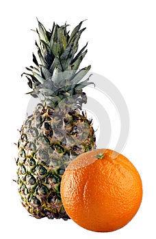 Ananas and orange