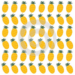 Ananases Fruit Design Pattern Texture Wallart