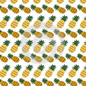 Ananases Fruit Design Pattern Texture Wallart
