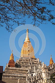 Ananda Temple on Bagan Plain, Myanmar, Burma