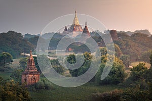 Ananda Temple at Sunrise, Bagan, Myanmar