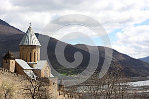 Ananuri is castle complex in Georgia
