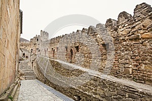 Ananuri Fortress walls in Georgia