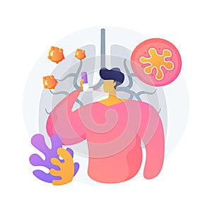 Anaphylaxis abstract concept vector illustration.