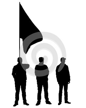 Anarchist flags one