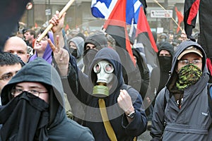 Anarchist Protesters in London