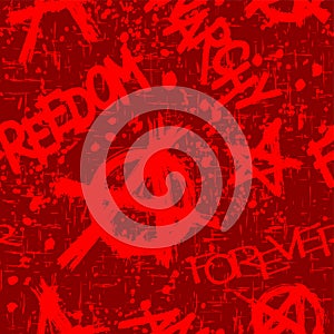Anarchy background red photo