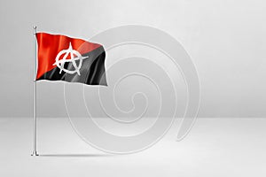 Anarchy flag isolated on white