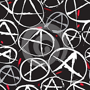Anarchy repeating wallpaper. photo