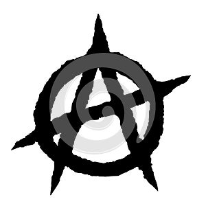 Anarchy symbol black photo