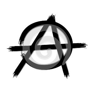 Anarchy symbol. Vector sign photo