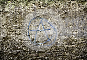 Anarchy wall symbol