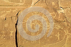 Anasazi Era Petroglyph Panel