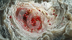 Anatomical Cross-Section of the Human Microcirculation System