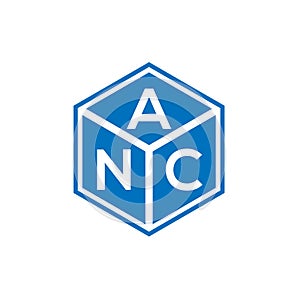ANC letter logo design on black background. ANC creative initials letter logo concept. ANC letter design photo