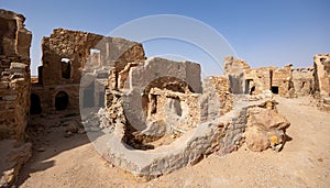 Anceint Berber fortifications of Ksar Beni Barka in Tataouine, Tunisia photo