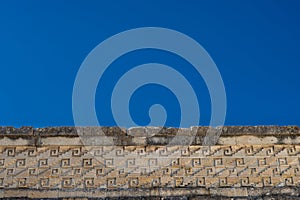 Ancestral architecture of the pre-Columbian city of Mitla in the state of Oaxaca.