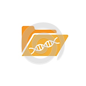 Ancestry or Genealogy Icon and DNA helix photo