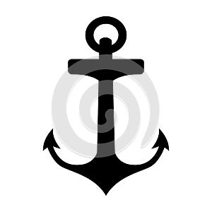 Anchor artistic isolated icon