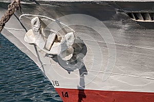 An anchor on board