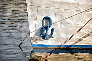 Anchor on boat