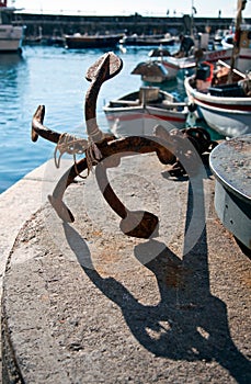 Anchor and boats - Camogli photo