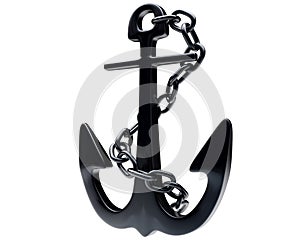 Anchor with chain