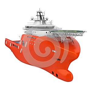 Anchor Handling Tug Supply Vessel Isolated