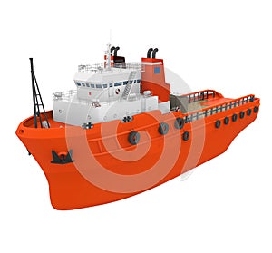 Anchor Handling Tug Supply Vessel Isolated