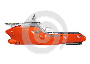 Anchor Handling Tug Supply Vessel Isolated photo