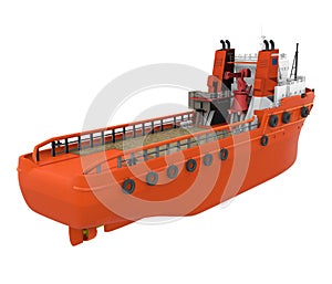 Anchor Handling Tug Supply Vessel Isolated