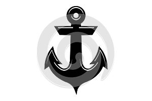 Anchor icon Nautical maritime sea ocean boat logo Designs Inspiration Isolated on White Background.