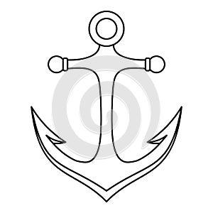Anchor icon, outline style
