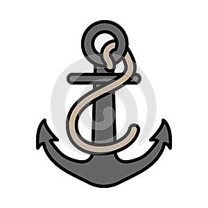 Anchor icon for the ship