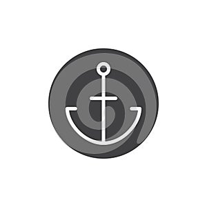 Anchor icon vector