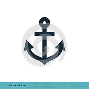 Anchor Icon Vector Logo Template Illustration Design. Vector EPS 10