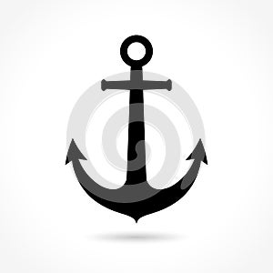 Anchor icon on white background