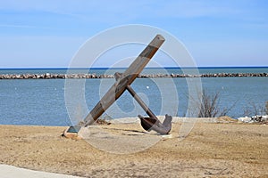 Anchor on Lake Michigan