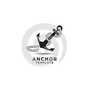 Anchor logo design template