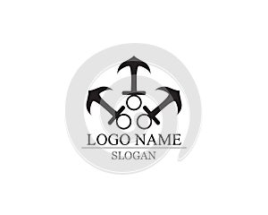 anchor logo and symbol template