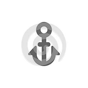 Anchor, marine, ship icon. Element of materia flat maps and travel icon. Premium quality graphic design icon. Signs and symbols